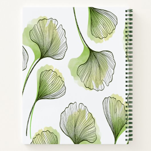 Carnet Pétales verts (Dos)