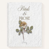 Carnet Petals & Prose Personalized Floral  (Devant)