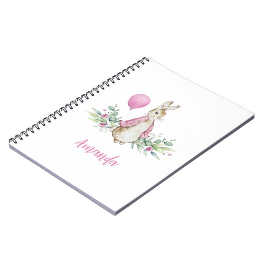 Carnet Peter Rabbit rose (Côté gauche)