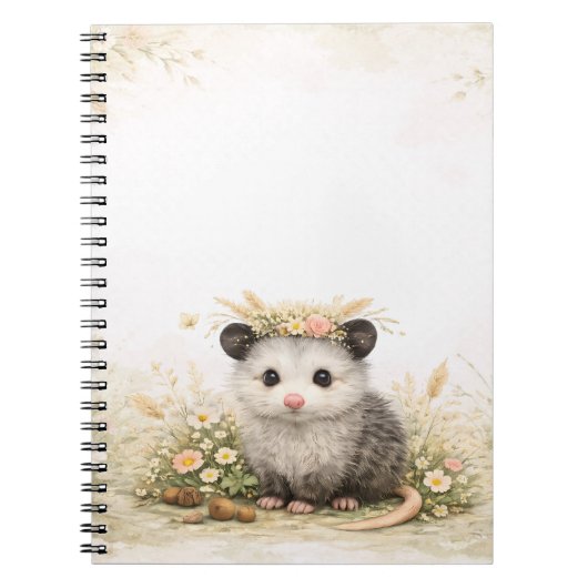 Carnet Petit ami de la forêt Opossum (Devant)