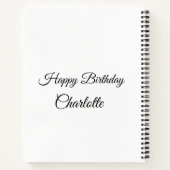 CARNET PETIT ANNIVERSAIRE DE CUTIE (Dos)