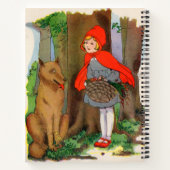 Carnet Petit chaperon rouge et loup (Dos)