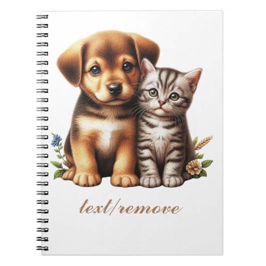 Carnet Petit chiot/chaton (Devant)