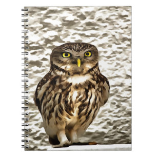 Carnet Petit Chouette Brown Portrait Artistique