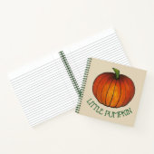Carnet Petit Citrouille Orange Green Fall Nouveau bébé No (Intérieur)