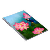 Carnet Petit colibri et grande fleur (Côté Droit)