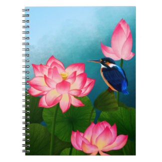 Carnet Petit colibri et grande fleur