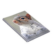 Carnet Petit écureuil gris doux et souple (Côté Droit)