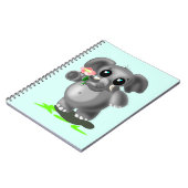 Carnet Petit Éléphant mignon (Côté gauche)