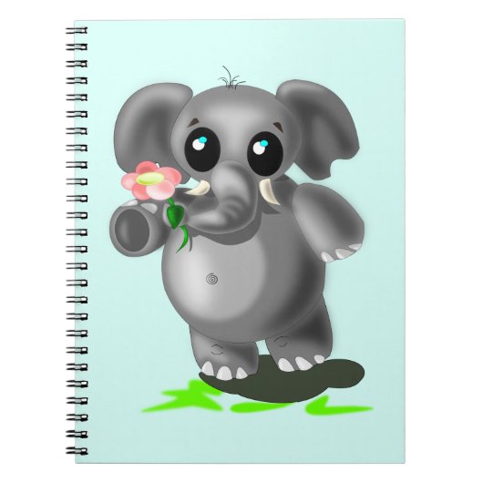 Carnet Petit Éléphant mignon (Devant)