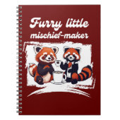Carnet Petit fauteur de fureur Red Panda & Coffee (Devant)