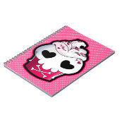 Carnet Petit gâteau rose de crâne (Côté gauche)