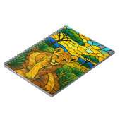Carnet Petit lion à la Savanah, vitraux (Côté gauche)