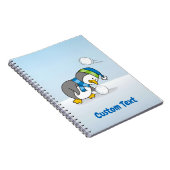 Carnet Petit manchot obtenant une boule de neige (Côté Droit)