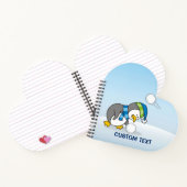 Carnet Petit manchot qui attrape une boule de neige (Intérieur)