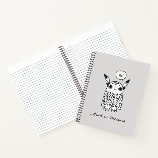 Carnet Petit monstre mignon (Intérieur)