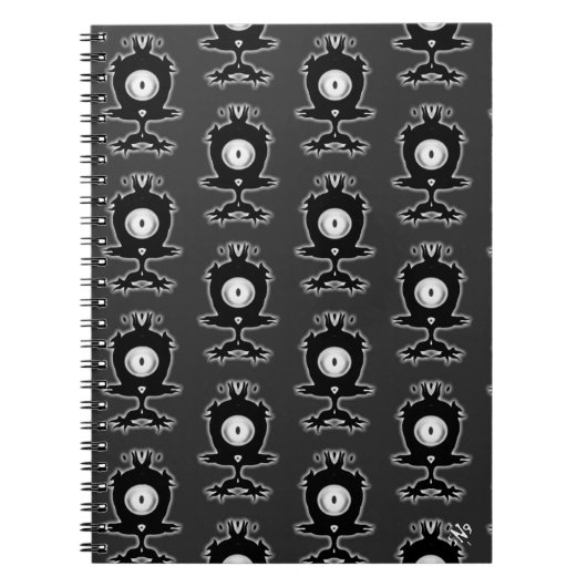 Carnet Petit monstre mignon drôle créature (Devant)
