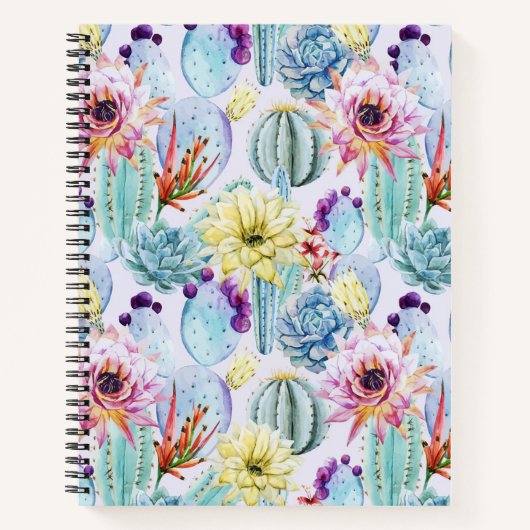 Carnet Petit Motif Cactus (Devant)