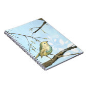 Carnet Petit oiseau jaune perché sur une branche Recherch (Côté Droit)