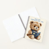 Carnet Petit ours lecteur à rayures (Intérieur)