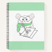 Carnet Petit petit hamster élégant Vert (Devant)