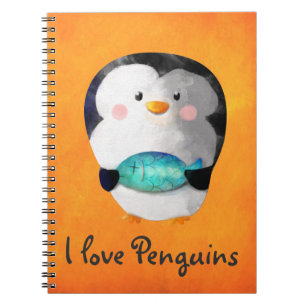 Carnet Petit pingouin mignon