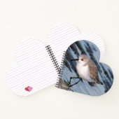 Carnet Petit Sanderling mignon à la plage (Intérieur)