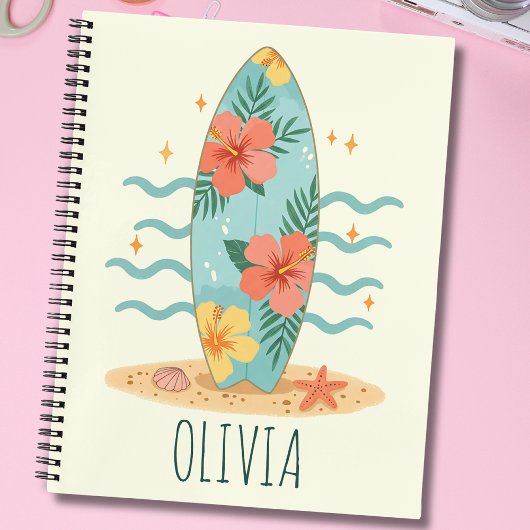 Carnet Petit surfeur tropical – Rêves d'hibiscus