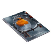 Carnet Petit voleur assis sur une branche en hiver (Côté Droit)