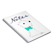 Carnet Petit Westie assis (Côté Droit)