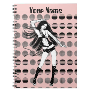 Carnet petite amie danseuse rose