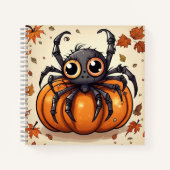 Carnet Petite araignée d'Halloween (Devant)