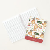 Carnet Petite chouette intelligente avec le nom du sujet  (Intérieur)