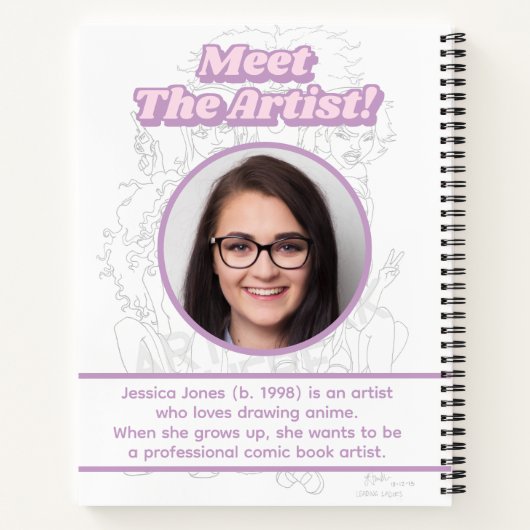 Carnet Petite fille Ado (Dos)