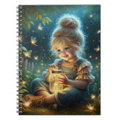 Carnet Petite Fille Avec Des Bugs Éclair (Devant)