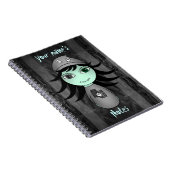 Carnet Petite fille gothique zombie pour Halloween (Côté Droit)