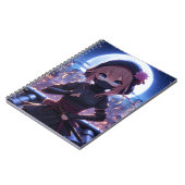 Carnet Petite fille guerrière ninja (Côté gauche)