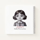 Carnet Petite fille parfaite de l'aquarelle Dernier siècl (Dos)