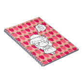 Carnet Petite fille penser aux fraises (Côté Droit)