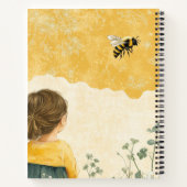 Carnet Petite Fille Regardant un Bourdon (Dos)