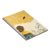 Carnet Petite Fille Regardant un Bourdon (Côté Droit)