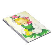 Carnet Petite Fille Rétro Vintage Mignonne (Côté Droit)