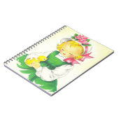 Carnet Petite Fille Rétro Vintage Mignonne (Côté gauche)