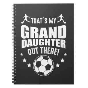 Carnet Petite-fille Soccer Girl Fier Grand-parents