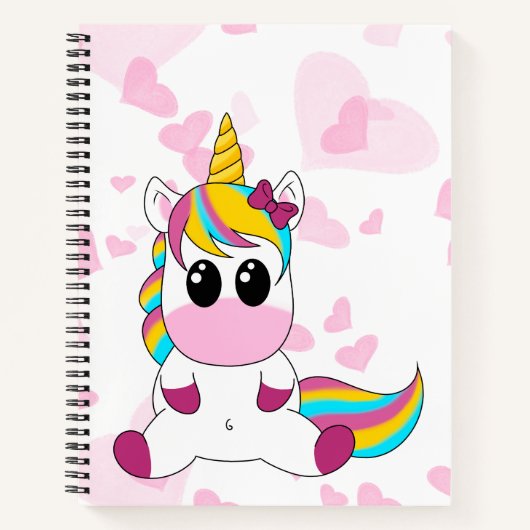 Carnet Petite licorne (Devant)