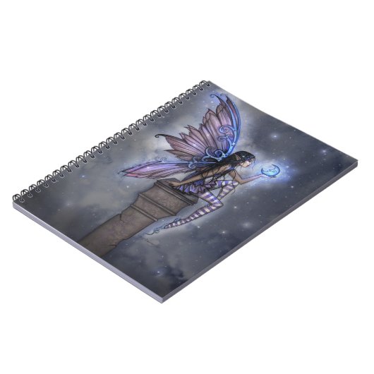 Carnet Petite Lune Bleue Fée (Côté gauche)