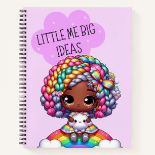 Carnet Petite Moi Grandes Idées - Cute Chibi Fille Violet