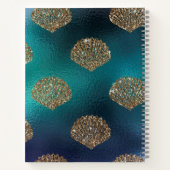 Carnet Petite Sirène Noire Balances Bleues Monogrammes Fi (Dos)