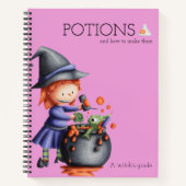 Carnet Petite sorcière Guide de potions Recette (Devant)