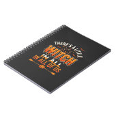Carnet Petite Sorcière Halloween Sorcière Conception de T (Côté gauche)